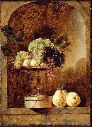 Frans Snyders Grapes Peaches and Quinces in a Niche Spain oil painting artist